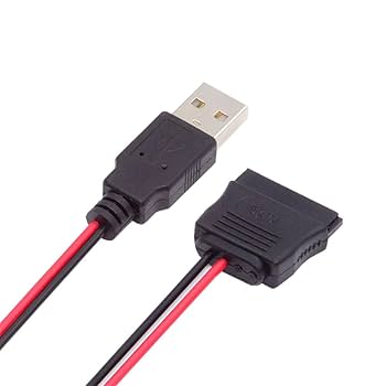 Amazon.co.jp: Cablecc シングル USB 2.0 DC 5V - SATA 15ピン