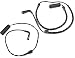 Bapmic 34351163065 Front + 34351163066 Rear Brake Pad Wear Sensor Kit for BMW 5 Series E39 528i 540i 530i 525i M5 2Pcs