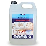 Hygilas Nettoyant Canapé & Tissu, Professionnel 5L - Concentré à Diluer - Compatible In...
