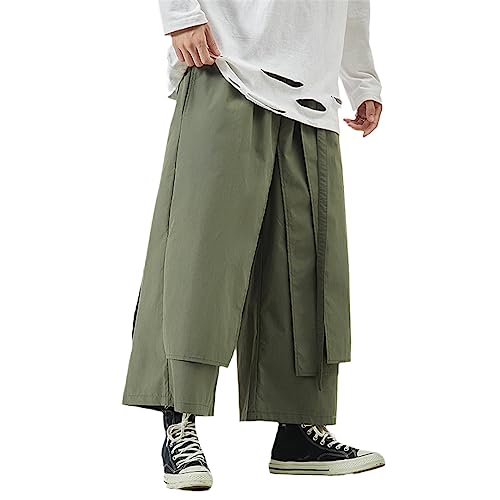 Wide Leg Pants Men Hip Hop Streetwear Jogger Pants Male Patchwork Casual Joggers Trousers