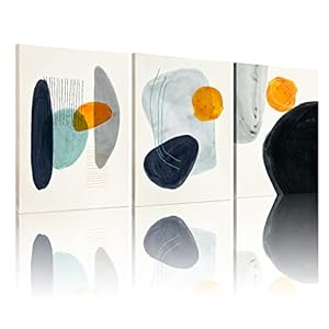 ONELZ Yellow Mid Century Wall Art B...