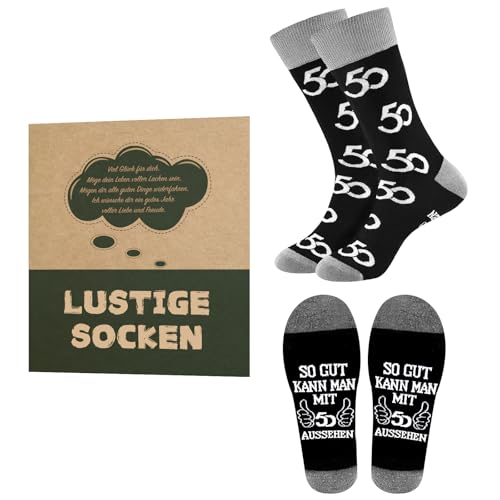 Calcetines de cumpleaños para hombre 43-46 algodón