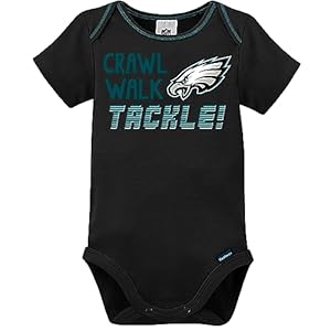 Gerber Unisex Baby NFL Team 3 Pack Short Sleeve Onesie Bodysuit