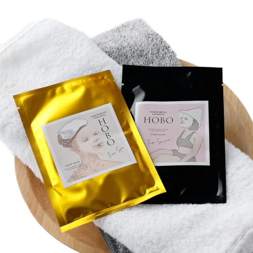HOBO入浴用・サウナ用シートマスク 各5枚