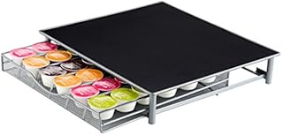 Kitchenista Dolce Gusto Coffee Pod Holder - 36 Capsules Stackable Stand - Anti Vibration Non Slip Surface - Mesh Drawer Rack