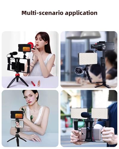 LED Desk Lamp, Ring Light for Laptop Desk Clip On, Reading Light with Clamp, Silicone Flexible Arm Book Light, Video Conference Lighting with Stand for Phone/Zoom Meeting/Video Call/Record (Dark Grey) - image 5
