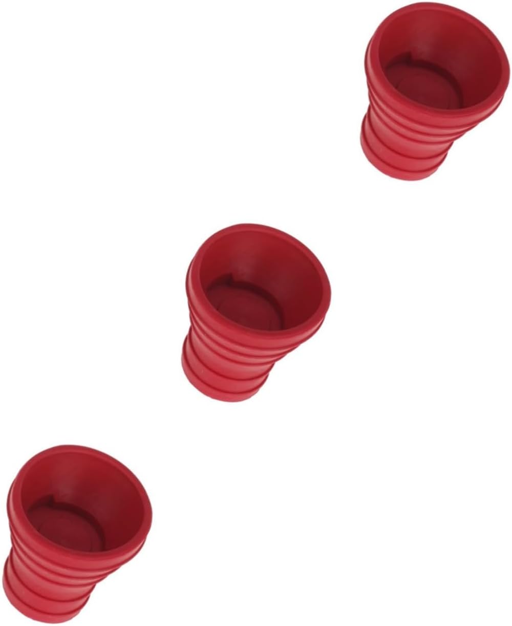 INOOMP 2pcs Ball Pick-up Rubber Suction Cup Ball Sucker Red Pearlescent Golf Ball Grabber Ball Suction Cup