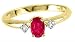 Imagen de Rylos Anillos para mujer de oro amarillo de 14 quilates