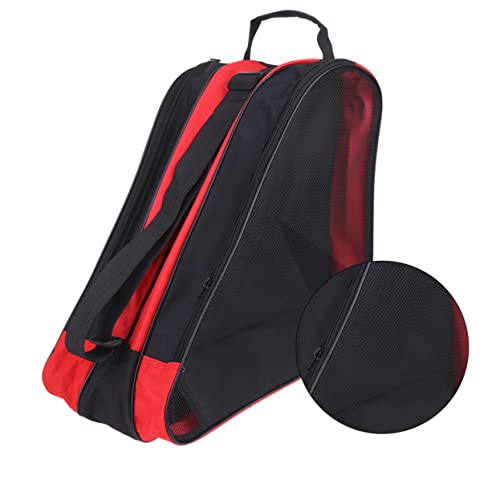 Parliky 2 Pack Roller Skating Storage Bag Lightweight Breathable Mesh Bag Zipper Perfect for Protecting and Storing Skates
