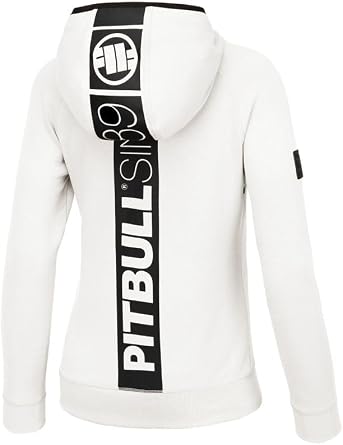 PITBULL Womens Zip-Up Jacket, Fuchsia Hoodie with Contrast Finishes