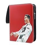 Sammelalbum für Fußball Karten, Sammelkarten Album, Trainer Sammelkartenalben, Binder Sammelheft mit Reißverschluss Griffschlaufe, 50 Seiten 400 Pcs Kapazität, World Cup (Cris Rondo)