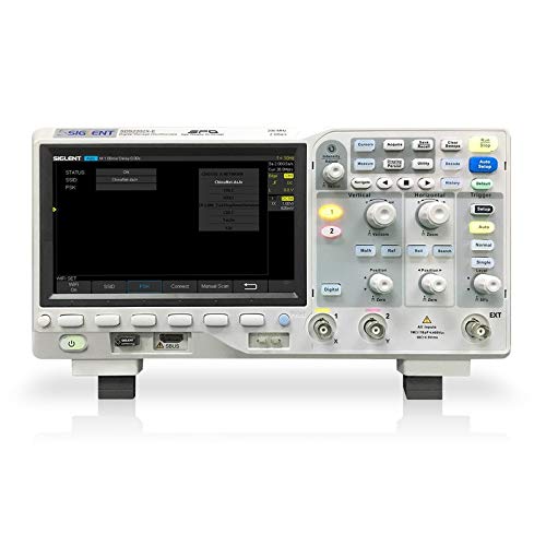 SIGLENT SDS2202X-E Super Phosphor Oscilloscope 200 MHz 2 GSa/s 28 Mpts 400,000 wfms/sec