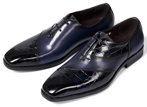 Mens Oxfords Formal Dress Suit Shoes Genunie Leather Plain Toe Modern Luxury Derby Men's Prom Wedding Business Causal Two Tone Shoes Fashion Comfortable Tuxedo Shoes for Men3