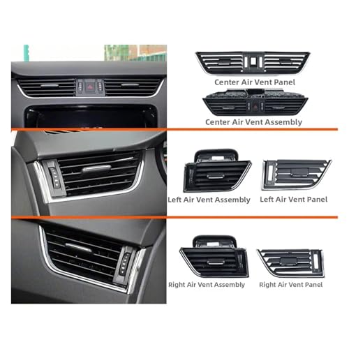 Grille d'aération centrale de tableau de bord Skoda Octavia - 3