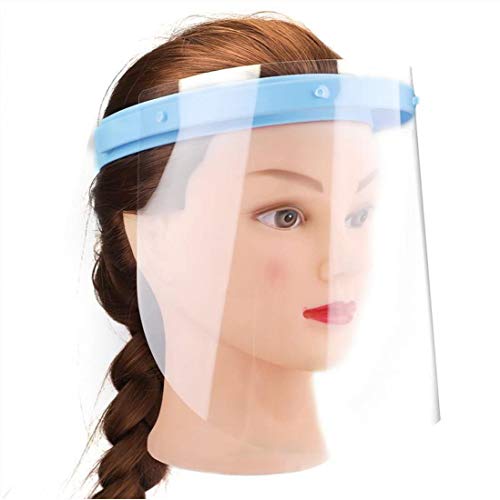 Personal Protective Equipment Anti-fog Adjustable Full Face Shield with 10 Plastic Film
