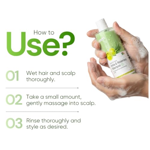Image of Botanical Luxuriate Amla & Rosemary Anti-Dandruff Shampoo | Paraben Free | Dermatologically Tested | pH Balanced | For Healthy, Dandruff-Free Scalp | 100 ml (Pack of 3, Pack of 3)