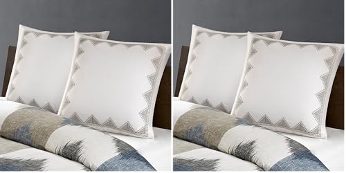 Image of INK+IVY Pillow, 26 inchx26 inch, White Euro Sham (Pack of 2)