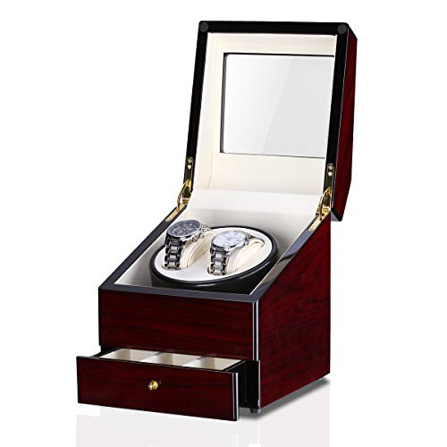 Floureon Luxury Wood Rotation Motor Automatic