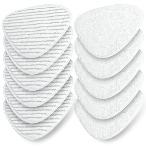 10 Recambio para Limpiador Vapor, Microfibra de Almohadillas de Repuesto, Steam Mop Pad Compatibles con el Limpiador a Vapo Vileda Steam y Limpiador a Vapor Vileda Stea Plus