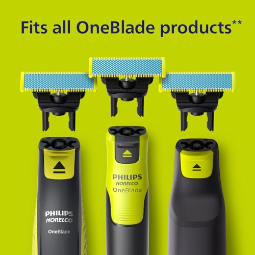 Philips Norelco OneBlade Anti-Friction Blade, Genuine Replacement Blade for OneBlade Electric Shaver and Trimmer, Durable Stainless Steel, Finish, Edge and Shave, 2-Pack, QP225/80
