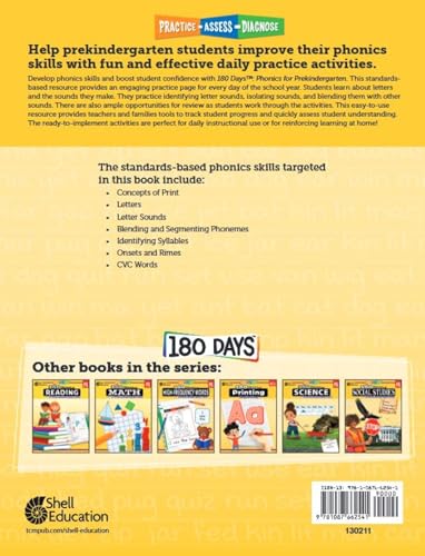 180 Days of Phonics for Prekindergarten (180 Days of Practice) - Image 2