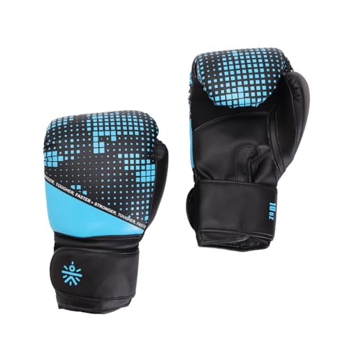 Image of Cult Premium Leather Boxing Gloves for Men & Women - 8 Oz High-Density PU Padding, Wrist Support & Antimicrobial Lining - Ideal for Boxing, Kickboxing, Muay Thai & MMA - Grey