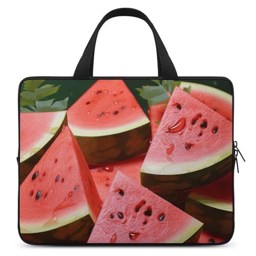 Housse ordinateur 15 pouces antichoc pastèque pour sac de cours