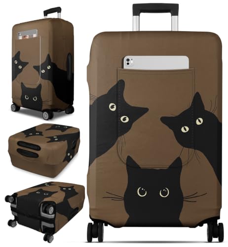 Slohif Stylish Luggage Cover with Storage Pocket 28-30 inch Playful Cat by Slohif - Used condition - US$18.74