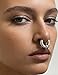 Ocptiy 0G 4G 2G 6G 8G 12G 14G 16G 18G 20G Gauges Earring Septum Ring Piercing Jewelry Stretching Kit Stainless Surgical Steel Captive Bead Septum Nose Pa Cartilage Helix Daith Earring Hoop Women Men