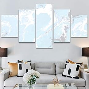 SIGNWIN 5 Panel Canvas Wall Art Modern Art...