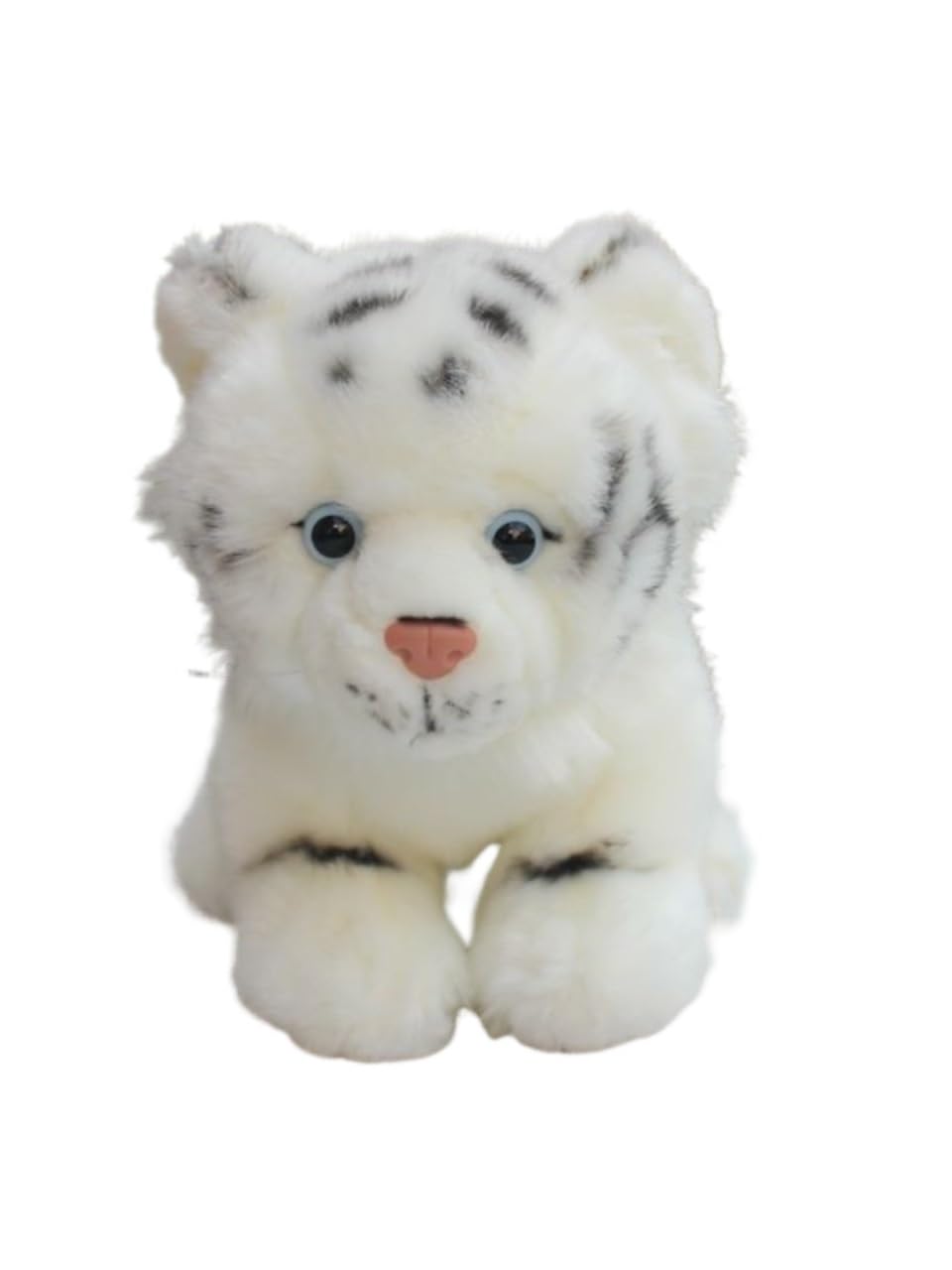 Tigre en peluche réaliste de 20 cm blanc cadeau de naissance original - 4