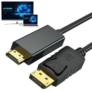 Générique HD-Kabel, HD-Adapter, Display-Port, HD-Display-Port, HDTV, unidirektionales Kabel für Fernseher, Monitore, Beamer