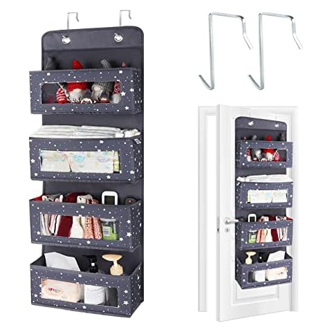 Anstore Over Door Storage Organiser with 4 Pockets Cover