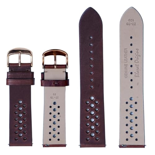 Image of Quick Release Watch Band 22mm 20mm IBIZA BROWN Italian Genuine Leather Watch Strap for Samsung Galaxy Watch | Huawei Watch | Fossil Watch | Amazfit Watch | Oneplus Watch | Pebble Watch | Seiko Watch | Casio Watch | Citizen Watch | Emporio Armani | Armani Exchange| Guess Watch