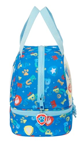PAW Patrol Pups Rule - Kindermaterial, ideal für Kinder, bequem und vielseitig, Qualität und Widerstandsfähigkeit, blau, Estándar, Lunchbox
