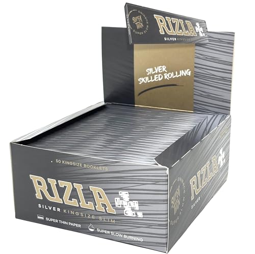 Rizla King Size Silver Slim Pack Of 30 Booklets