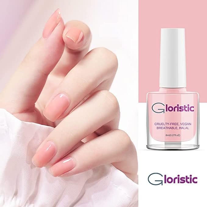 Miniatura 3 de Gloristic Juego de 6 esmaltes de uñas  Pelar  Vegano  No tóxico  Halal  Agua pasa  Seguro para Wudu  Seguro para ducha (juego 5)