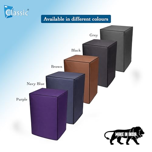 Image of Classic Top Load Washing Machine Cover Suitable For LG 18 Kg, Waterproof & Dustproof (64cmsX64cmsX99cms, Brown)