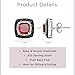Jewelili Sterling Silver 6MM Cushion Shape Created Ruby with Treated Black and Natural White Round Diamond Accent Halo Stud Earrings for Women | Classic Jewelry with Gift Box