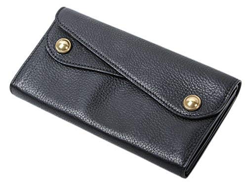 [BEERBELLY]財布 長財布 メンズ ビアベリー Dフラップ長財布 本革 大容量 さいふ カード収納 牛革 本革 ブラック