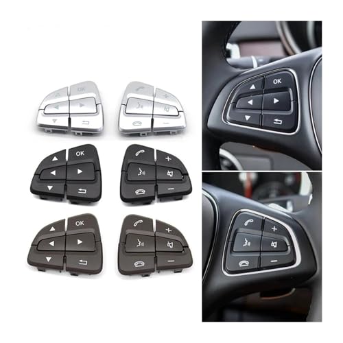 Boutons commutation commande volant Benz W176 W246 W156 finition Moka gauche - 4