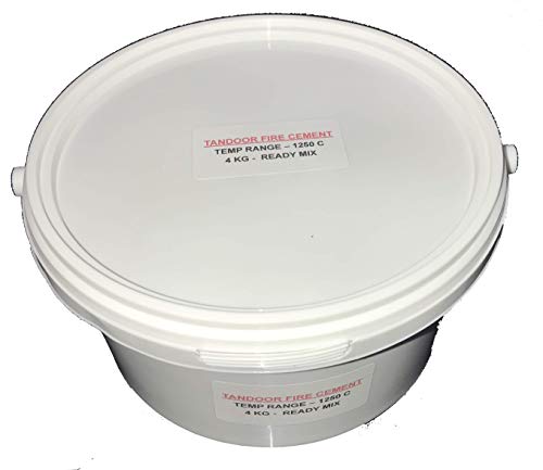 Tandoor Clay Fire Cement Tandoor Tandoori Clay Oven Repair Kit Pizza Oven Cracks Catering (4kg Tub)