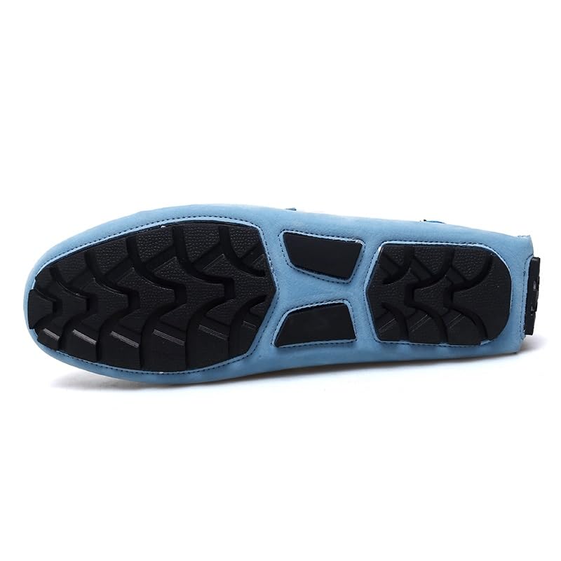 Battle Men Men's Suede Penny Loafer– Driving Moccasins Casual Slip-On Solid Color Shoes for Weekend Outings and Summer Comfort3