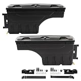 PIT66 Lockable Truck Bed ToolBox Storage Box, Compatible With Toyota Tundra 2007-2021, Truck Bed Tool Box Drawer Left+Right Sides