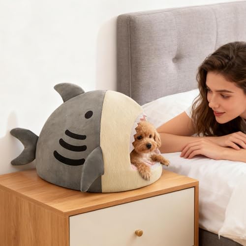 Cama climatizada para gatos – Nicho M de felpa térmica, diseño aislante semicerrado | Acogedora protección invernal | Accesorios de confort interior adecuado para noches y zonas de descanso domésticas - imagen 5
