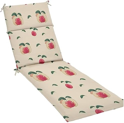 AFWADFWA Outdoor Indoor Lounger Patio Cushion Worms red Watercolor Seamless Yellow Chaise Lounge Cushion Water-Resistant Accessory for Chair Patio Furniture Seat Cushion