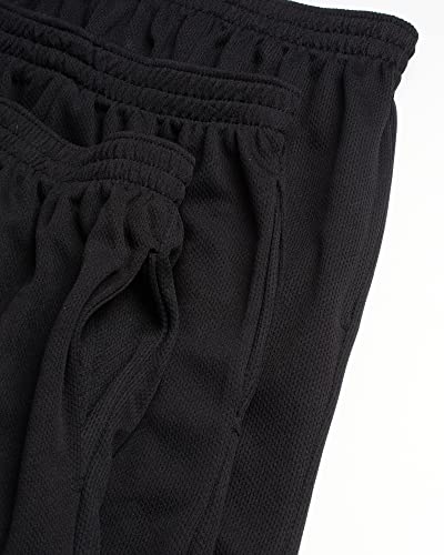 Mad Game Boys Athletic Shorts - 3 Pack Moisture Wicking Mesh Active Boys Shorts for Basketball Gym with Pockets (Sizes: 8-18)2