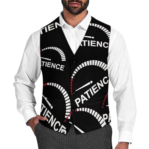 Patience Low Men's Formal Suit Vest for Business Formal Or Casual Dress Waistcoat Wedding