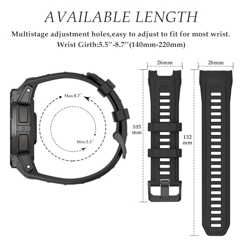 Correa compatible Garmin Instinct 3 50mm silicona suave miniatura 3