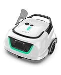 WYBOT (2025 Upgrade) Robot Piscine A1, Autonomie Jusqu'à 120 Minutes, Robot Piscine sans Fil avec Double Filtre, Robot Piscine Hors Sol pour des Surfaces Jusqu'à 100 m²(Vert Blanc Nacré)